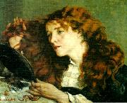 Gustave Courbet den vackra irlandskan oil on canvas